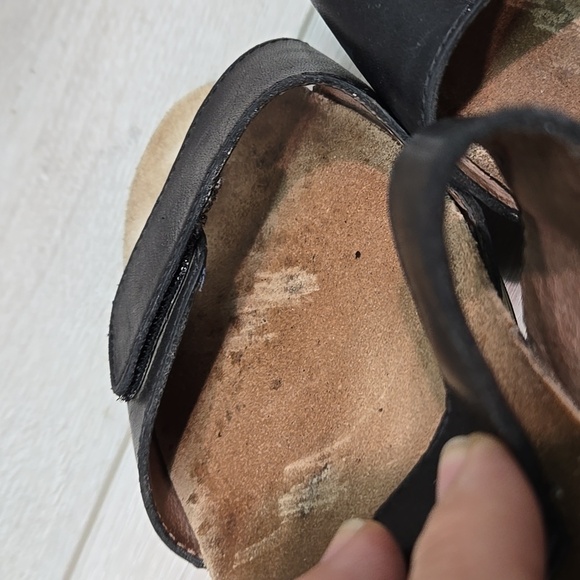 Dansko Women Vienna Leather Hook&loop Wedge Sandals shoes sz 39/8.5-9 - Picture 7 of 13